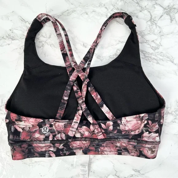 Lululemon Energy Sports Bra in Peony Multi size 4 - Picture 2 of 5